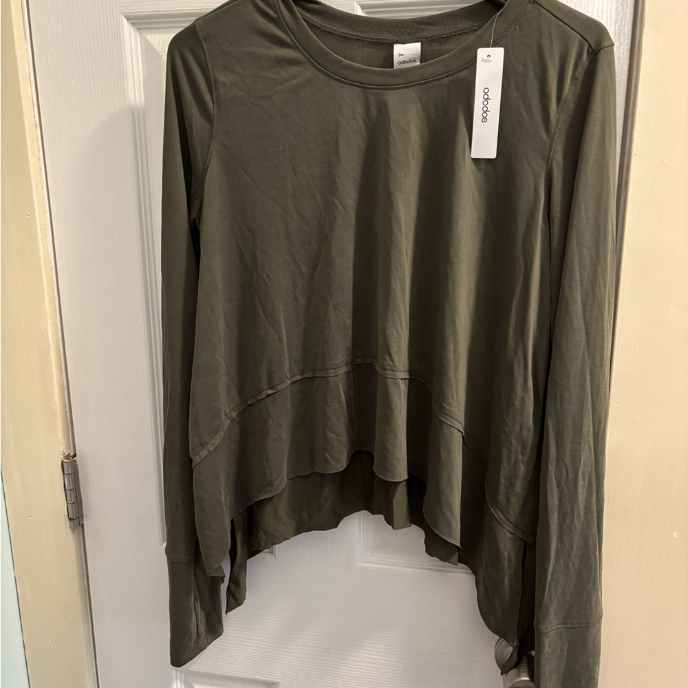 Ododos Women's Green Long Sleeve Athletic Top NWT